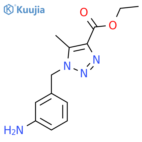 Ethyl 1-(3-Aminobenzyl)-5-methyl-1H-1,2,3-triazole-4-carboxylate structure