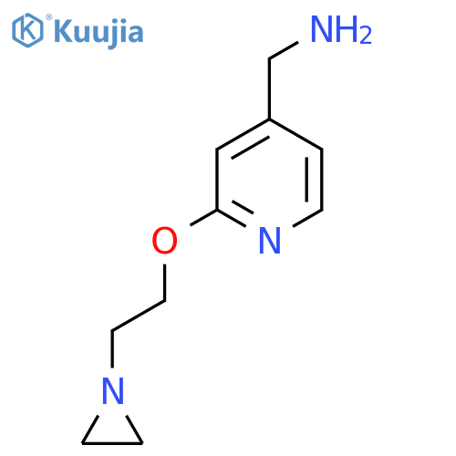 [2-(2-Aziridin-1-ylethoxy)pyridin-4-yl]methylamine structure
