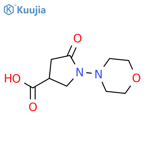 1-Morpholino-5-oxopyrrolidine-3-carboxylic acid structure