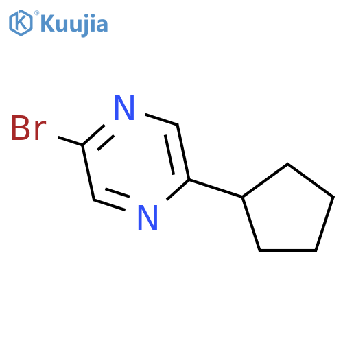 2-bromo-5-cyclopentylpyrazine structure