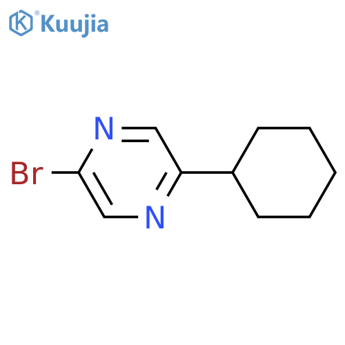 2-Bromo-5-(cyclohexyl)pyrazine structure