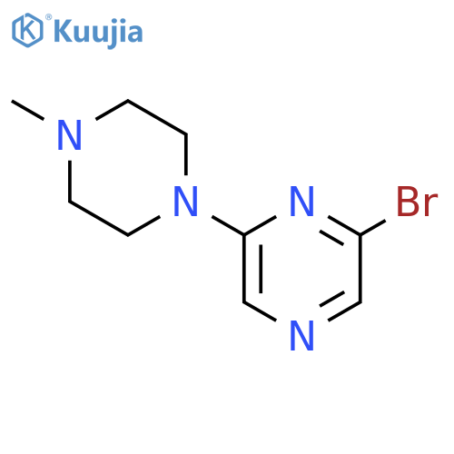 2-Bromo-6-(N-methylpiperazin-1-yl)pyrazine structure