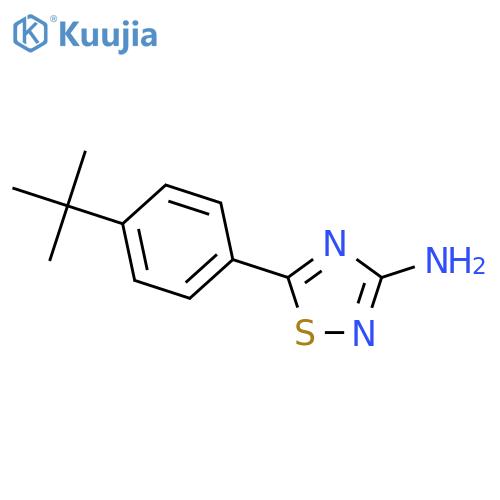 5-(4-tert-butylphenyl)-1,2,4-thiadiazol-3-amine structure