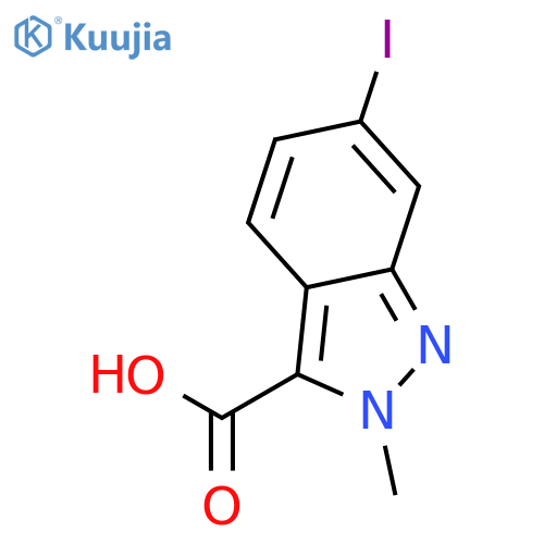 2H-Indazole-3-carboxylicacid, 6-iodo-2-methyl- structure