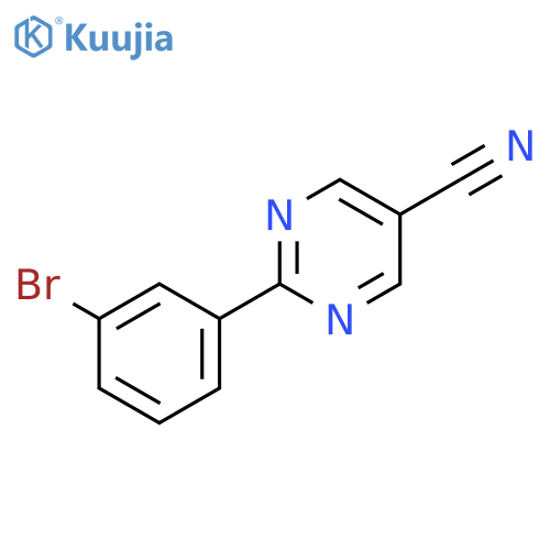 2-(3-Bromophenyl)pyrimidine-5-carbonitrile structure