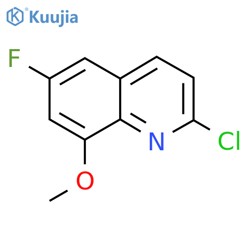 2-Chloro-6-fluoro-8-methoxyquinoline structure