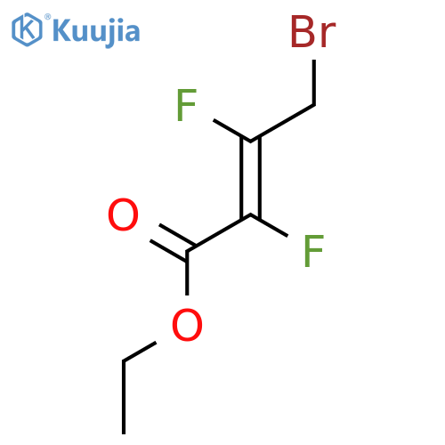 2-Butenoic acid, 4-bromo-2,3-difluoro-, ethyl ester, (Z)- structure