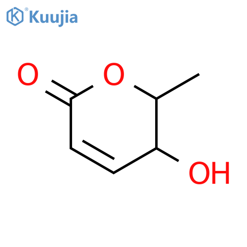 2H-Pyran-2-one, 5,6-dihydro-5-hydroxy-6-methyl-, (5S,6S)- structure