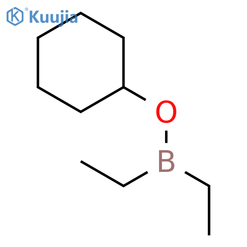 Borinic acid, diethyl-, cyclohexyl ester structure