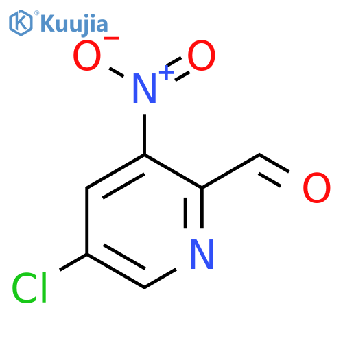 5-chloro-3-nitropyridine-2-carbaldehyde structure