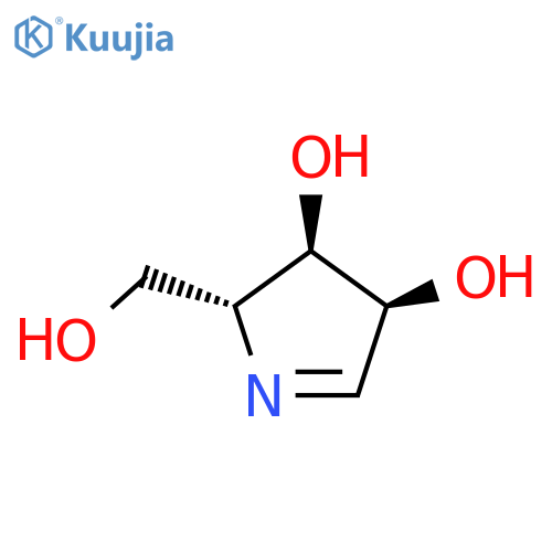 2H-Pyrrole-3,4-diol,3,4-dihydro-2-(hydroxymethyl)-, (2R,3R,4R)- structure