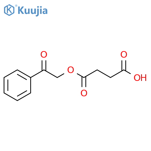 Butanedioic acid, 1-(2-oxo-2-phenylethyl) ester structure