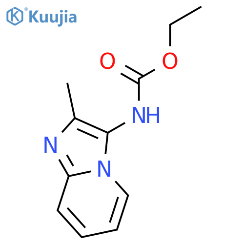 N-(2-methylimidazo[1,2-a]pyridin-3-yl)-Carbamic acid ethyl ester structure