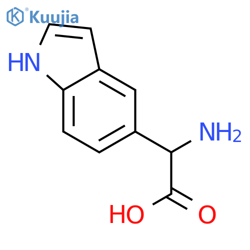 2-Amino-2-(1H-indol-5-yl)acetic acid structure