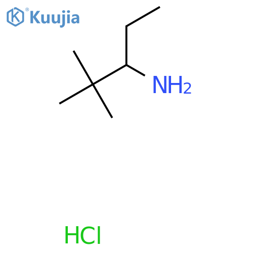 2,2-Dimethylpentan-3-amine hydrochloride structure