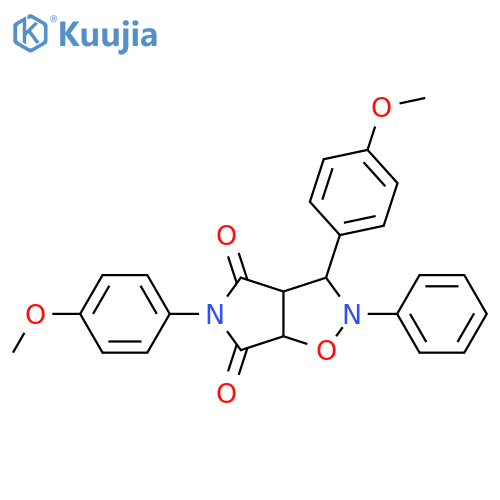 3,5-bis(4-methoxyphenyl)-2-phenyl-hexahydro-2H-pyrrolo[3,4-d][1,2]oxazole-4,6-dione structure