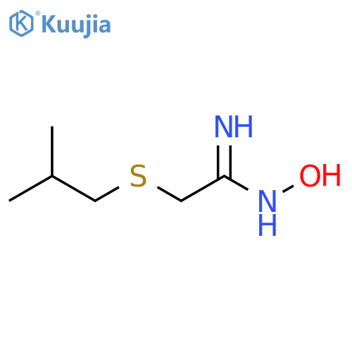 N'-hydroxy-2-(2-methylpropyl)sulfanylethanimidamide structure
