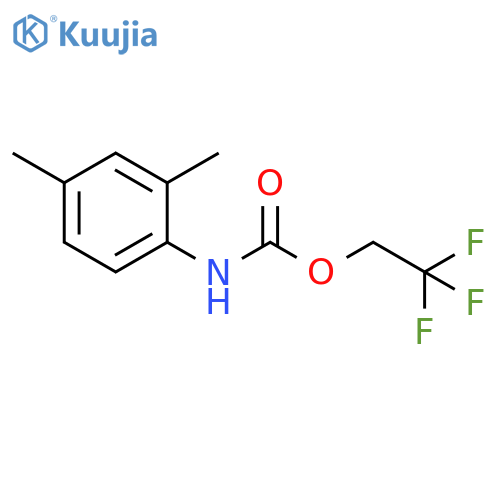 2,2,2-trifluoroethyl N-(2,4-dimethylphenyl)carbamate structure