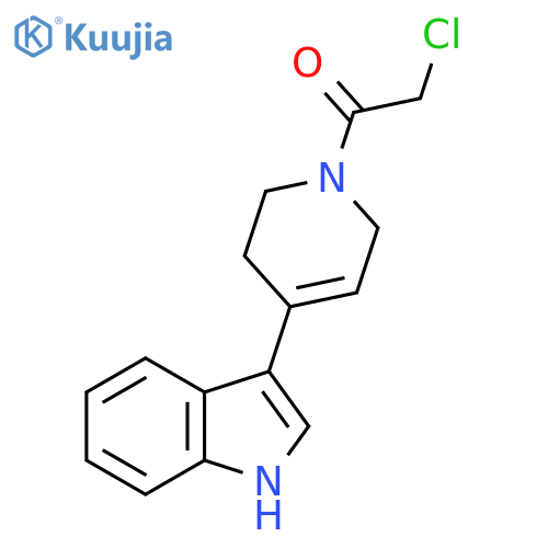2-Chloro-1-4-(1H-indol-3-yl)-1,2,3,6-tetrahydropyridin-1-ylethan-1-one structure