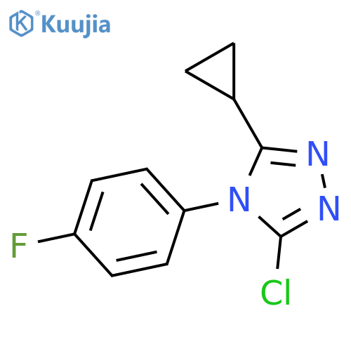 3-chloro-5-cyclopropyl-4-(4-fluorophenyl)-4H-1,2,4-triazole structure