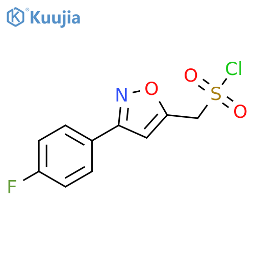 5-Isoxazolemethanesulfonyl chloride, 3-(4-fluorophenyl)- structure