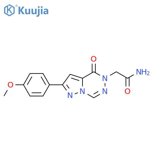 2-[2-(4-methoxyphenyl)-4-oxo-4H,5H-pyrazolo[1,5-d][1,2,4]triazin-5-yl]acetamide structure