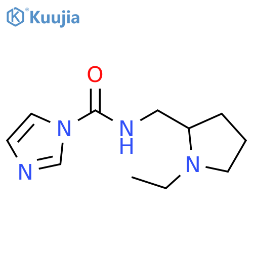 N-(1-ethylpyrrolidin-2-yl)methyl-1H-imidazole-1-carboxamide structure