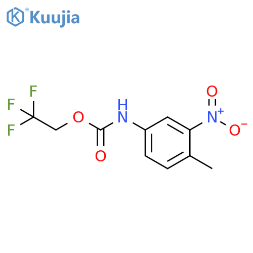 2,2,2-trifluoroethyl N-(4-methyl-3-nitrophenyl)carbamate structure