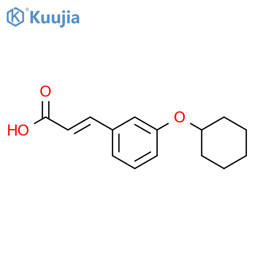 3-3-(Cyclohexyloxy)phenylprop-2-enoic Acid structure