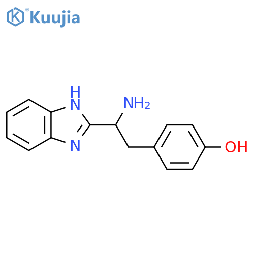 4-2-Amino-2-(1H-1,3-benzodiazol-2-yl)ethylphenol structure