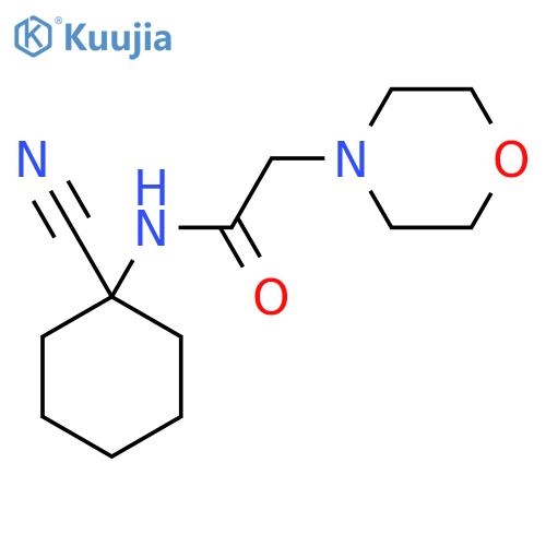 N-(1-cyanocyclohexyl)-2-(morpholin-4-yl)acetamide structure