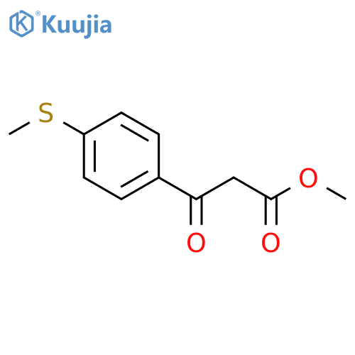 methyl 3-4-(methylsulfanyl)phenyl-3-oxopropanoate structure