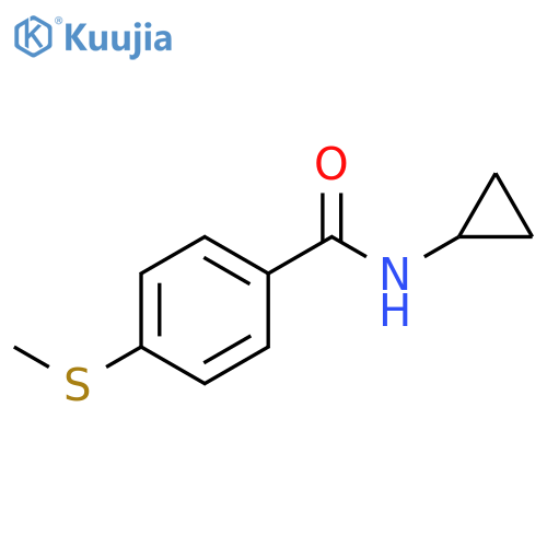 N-cyclopropyl-4-(methylsulfanyl)benzamide structure