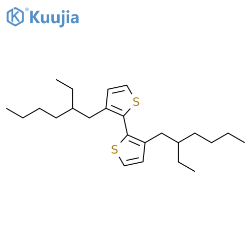 3,3'-Bis(2-ethylhexyl)-2,2'-bithiophen structure
