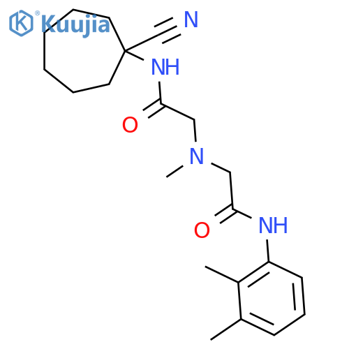 2-({[(1-cyanocycloheptyl)carbamoyl]methyl}(methyl)amino)-N-(2,3-dimethylphenyl)acetamide structure