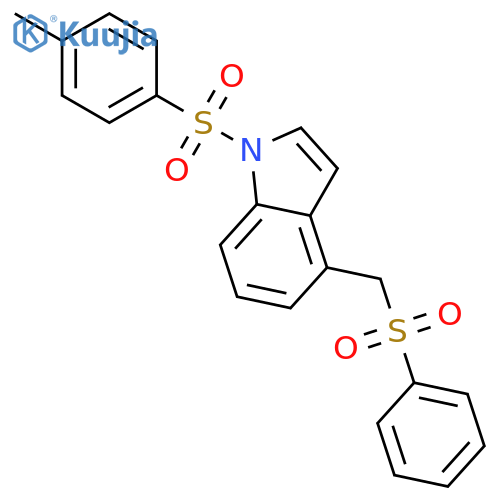 4-(benzenesulfonylmethyl)-1-(4-methylphenyl)sulfonylindole structure