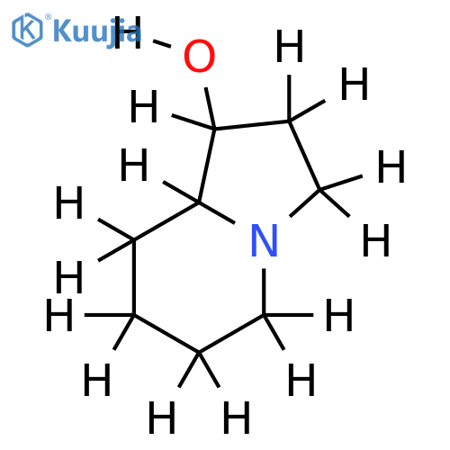 (-)-1alpha-hydroxy-9alpha-indolizidine structure