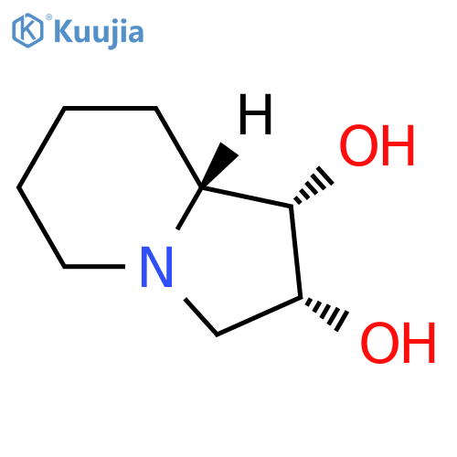 1,2-Indolizinediol, octahydro-, (1S,2R,8aR)- structure