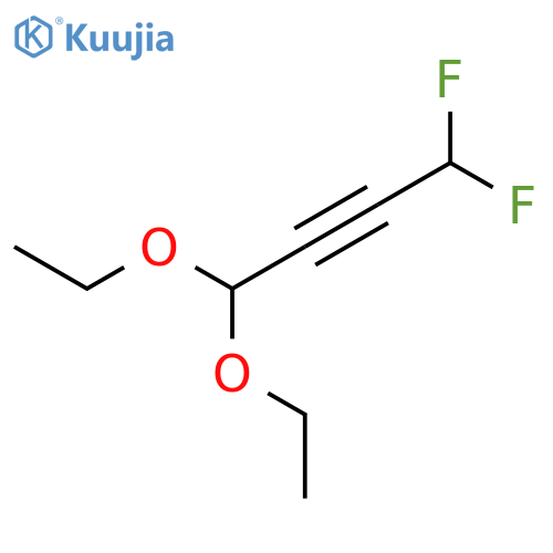1,1-Diethoxy-4,4-difluorobut-2-yne structure