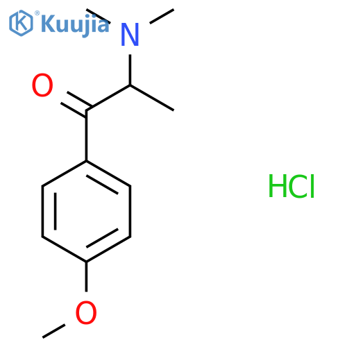 2-(Dimethylamino)-1-(4-methoxyphenyl)propan-1-one;hydrochloride structure