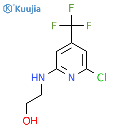 2-(6-Chloro-4-(trifluoromethyl)pyridin-2-ylamino)ethanol structure