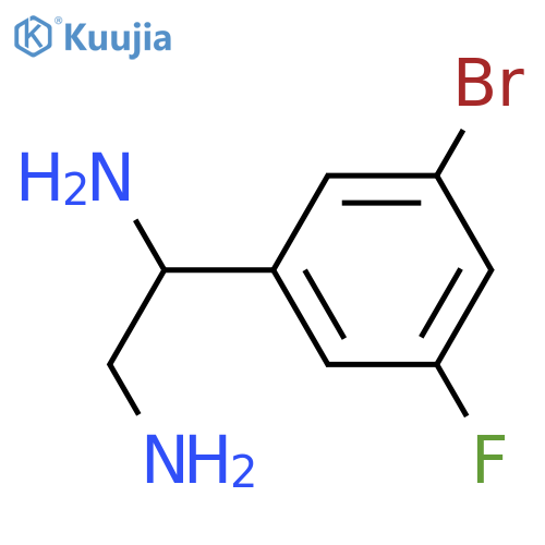 1-(3-BROMO-5-FLUOROPHENYL)ETHANE-1,2-DIAMINE structure