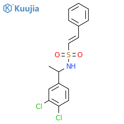 N-[1-(3,4-dichlorophenyl)ethyl]-2-phenylethene-1-sulfonamide structure