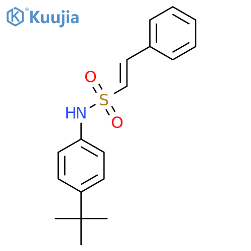 N-(4-tert-butylphenyl)-2-phenylethene-1-sulfonamide structure
