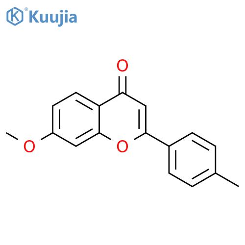 7-methoxy-2-(4-methylphenyl)-4H-chromen-4-one structure