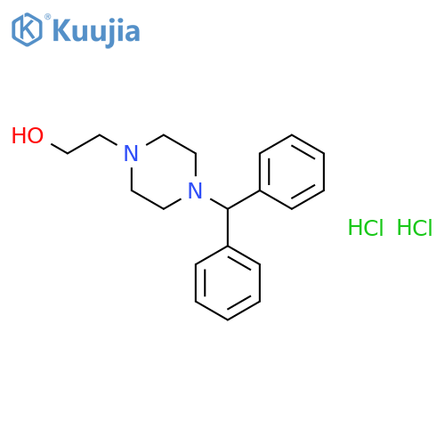 4-Benzhydryl-1-piperazineethanol Dihydrochloride structure