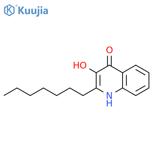 2-Heptyl-3-hydroxyquinolin-4(1H)-one structure
