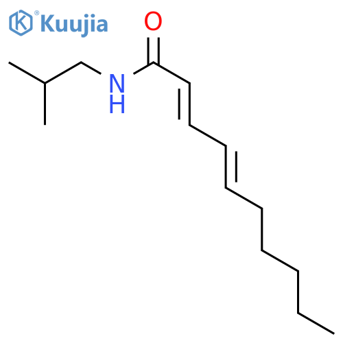 2,4-Decadienamide,N-(2-methylpropyl)- structure