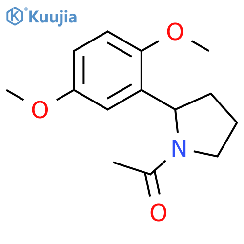 1-[2-(2,5-Dimethoxy-phenyl)-pyrrolidin-1-yl]-ethanone structure
