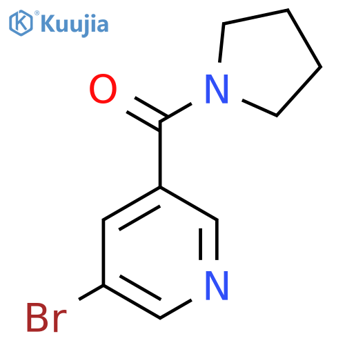 3-Bromo-5-(pyrrolidinocarbonyl)pyridine structure
